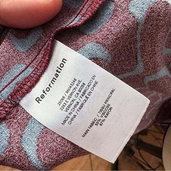 REFORMATION Laurent Dress size M New - Picture 9 of 10